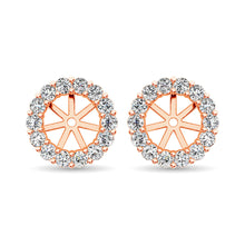 14K Rose Gold Diamond 1/4 Ct.Tw. Earrings Jacket