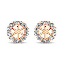 14K Rose Gold Diamond 1/3 Ct.Tw. Earrings Jacket