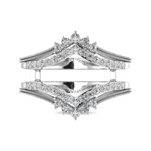 14K White Gold 1/2 Ct.Tw. Diamond Guard Ring