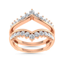 Diamond 1/4 Ct.Tw. Guard Ring in 10K Rose Gold