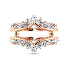 Diamond 1/4 Ct.Tw. Guard Ring in 10K Rose Gold