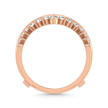 Diamond 1/4 Ct.Tw. Guard Ring in 10K Rose Gold