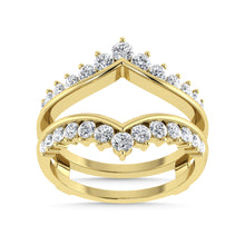 Diamond 1/2 Ct.Tw. Guard Ring in 14K Yellow Gold