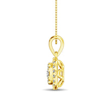 Diamond Fashion Pendant 5/8 ct tw Round Cut in 14K Yellow Gold
