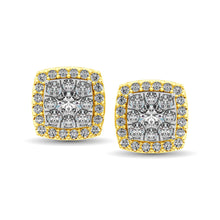 Diamond Stud earrings 3/4 ct tw in 14K Yellow Gold