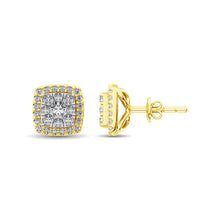 Diamond Stud earrings 3/4 ct tw in 14K Yellow Gold