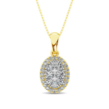 Diamond Fashion Pendant 5/8 ct tw Round Cut in 14K Yellow Gold