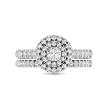 14KT White Gold 1Ct.Tw. Diamond keyani Bridal Ring
