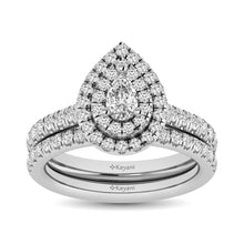 14KT White Gold 1Ct.Tw. Diamond keyani Bridal Ring