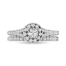 14KT White Gold 1Ct.Tw. Diamond keyani Bridal Ring