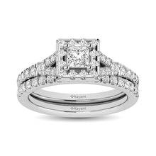 14KT White Gold 1Ct.Tw. Diamond keyani Bridal Ring