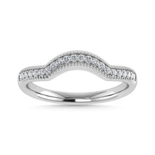 Diamond 1/10 Ct.Tw. Chevron Band in 14K White Gold