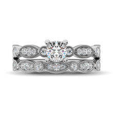 Diamond 1/2 Ct.Tw. Bridal Ring in 14K White Gold