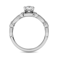 Diamond 1/2 Ct.Tw. Bridal Ring in 14K White Gold