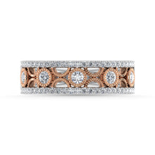 Diamond 1/2 Ct.Tw. Fashion Band in 14K Two Tone