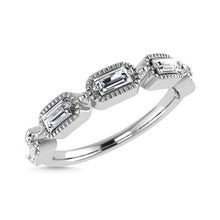 Diamond 1/4 Ct.Tw. Baguette Cut Anniversary Band in 14K White Gold