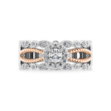 14K White Gold 3/4 Ct.Tw. Diamond Engagement Ring