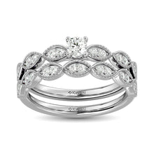 Diamond 1 Ct.Tw. Bridal Ring in 14K White Gold