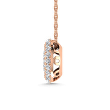 Diamond 1/2 Ct.Tw. Cluster Fashion Pendant in 14K Two Tone