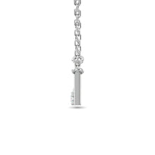10KT WHITE GOLD 1/10CT TW DIAMOND NECKPIECE