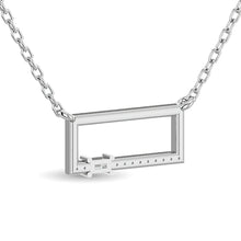 10KT WHITE GOLD 1/10CT TW DIAMOND NECKPIECE