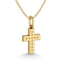 Diamond 1/10 Ct.Tw. Cross Pendant in 10K Yellow Gold