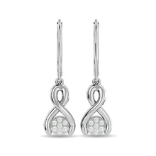 Diamond Fashion Earrings 1/6 ct tw in 10K White Gold