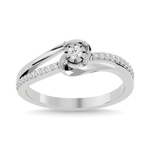 10K White  Gold 1/5 Ct.Tw. Diamond Promise Ring