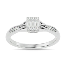 Diamond 1/6 ct tw Promise Ring in 10K White Gold