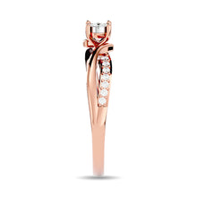 Diamond 1/6 ct tw Promise Ring in 10K Rose Gold