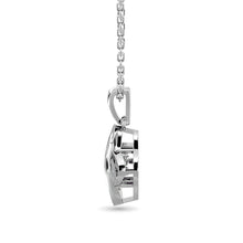 Diamond Shimmering Pendant 1/20 ct tw in Sterling Silver