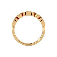 Diamond 1/5 ct tw Round and Straight Baguette Stackable Ring  in 14K Yellow Gold
