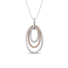 Diamond 1/5 ct tw Fashion Pendant in 14K Two Tone Gold
