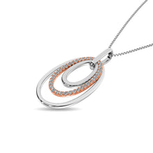 Diamond 1/5 ct tw Fashion Pendant in 14K Two Tone Gold