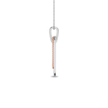 Diamond 1/5 ct tw Fashion Pendant in 14K Two Tone Gold
