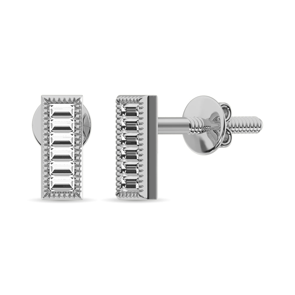 Diamond 1/20 Ct.Tw. Fashion Earrings in 10K White Gold