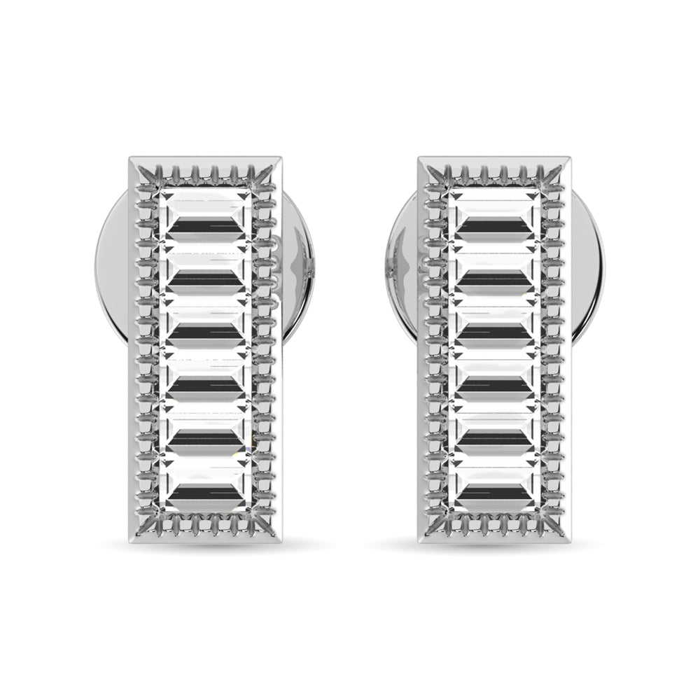 Diamond 1/20 Ct.Tw. Fashion Earrings in 10K White Gold