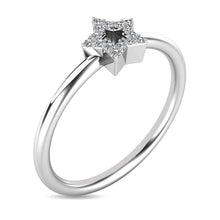 Diamond 1/20 ct tw Star Ring in 10K White Gold