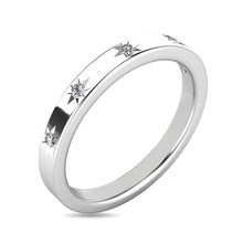 Diamond 1/20 ct tw Bar Ring in 10K White Gold