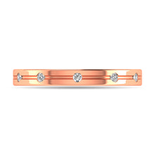 Diamond 1/20 ct tw Rount Cut Band in 14K Rose Gold