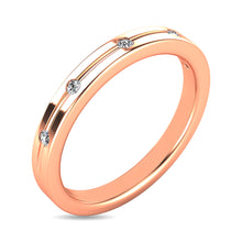 Diamond 1/20 ct tw Rount Cut Band in 14K Rose Gold