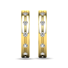 Diamond 1/6 ct tw Rount Cut Earrings in 14K Yellow Gold