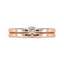 Diamond 1/3 ct tw Bridal Ring in 10K Rose Gold