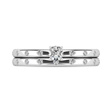 Diamond 1/3 ct tw Bridal Ring in 10K White Gold