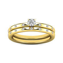 Diamond 1/3 ct tw Bridal Ring in 10K Yellow Gold