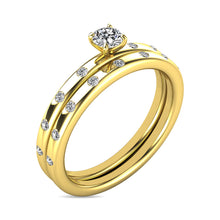Diamond 1/3 ct tw Bridal Ring in 10K Yellow Gold