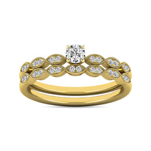 Diamond 1/3 ct tw Bridal Ring in 10K Yellow Gold