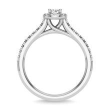 Diamond 3/4 Ct.Tw. Round Cut Bridal Ring in 14K White Gold