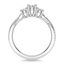 Diamond 1 Ct.Tw. Round Cut Bridal Ring in 14K White Gold