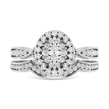 Diamond 5/8 Ct.Tw. Bridal Ring in 14K White Gold